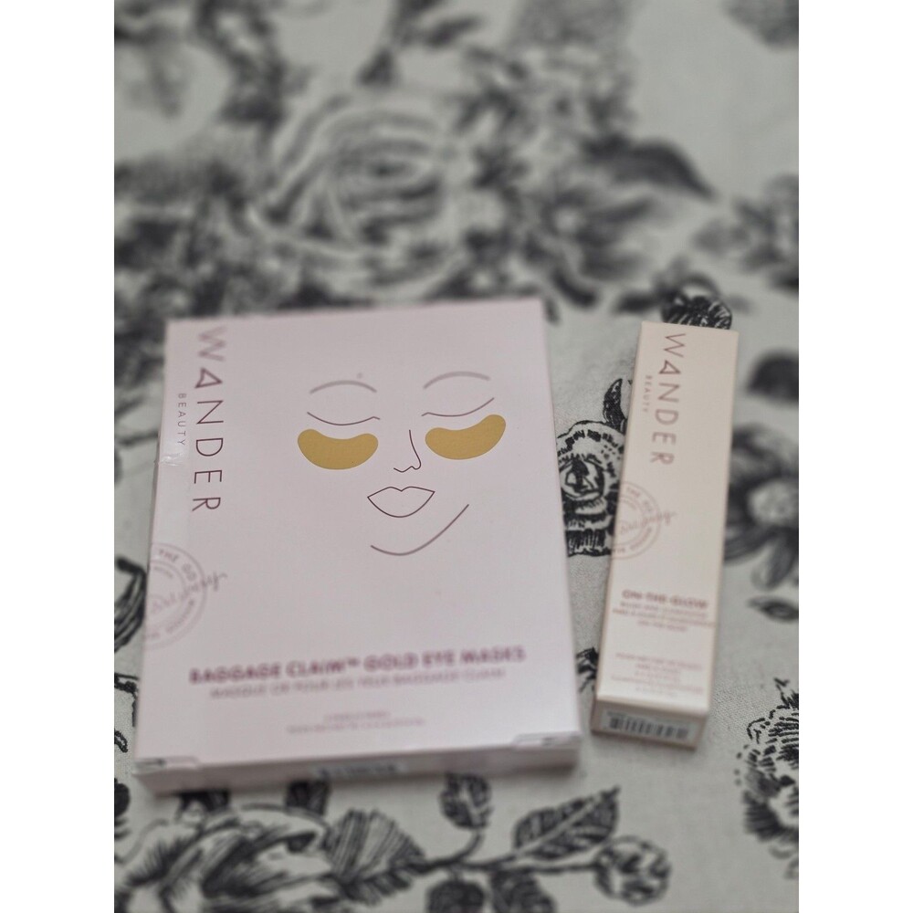 RETAILS for $64 Wander Beauty Bundle  Eye Masks & On-the-Glow Blush +Illuminator